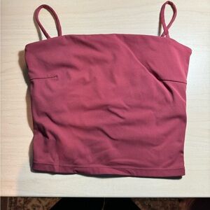 Halara Crop Work Out Tank XS Maroon/Red